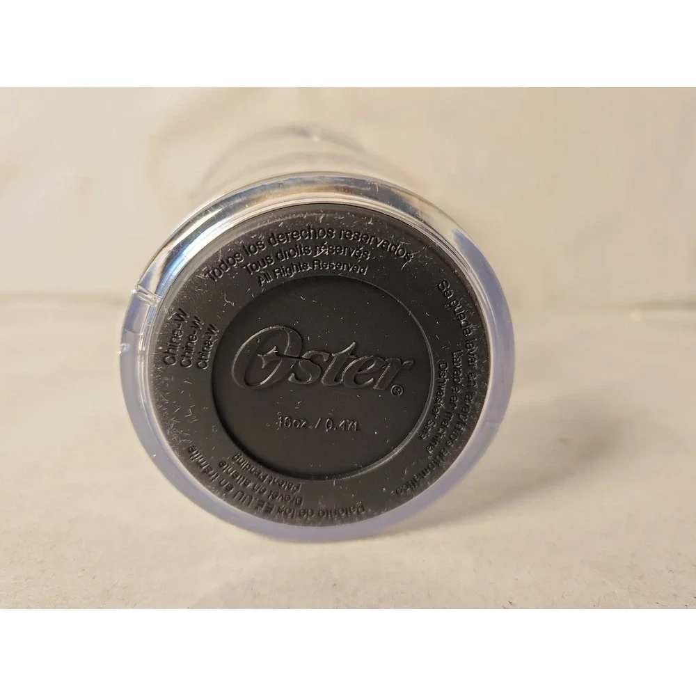 Oster 16oz Travel Mug! Perfect For Smoothies On The Go! Dishwasher Safe EUC